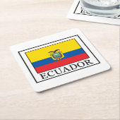 Ecuador Rechteckiger Pappuntersetzer (angewinkelt)