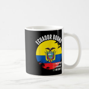 Ecuador Reise Land Reise Ecuadorianische Flagge Ur Kaffeetasse