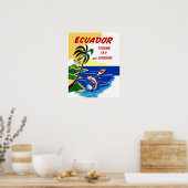 Ecuador Reiseplakat Poster (Küche)