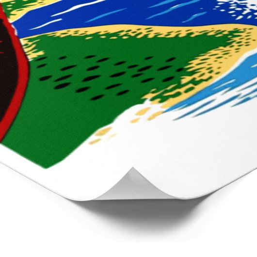 Ecuador Reiseplakat Poster (Ecke)