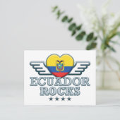 Ecuador Rocks v2 Postkarte (Stehend Vorderseite)