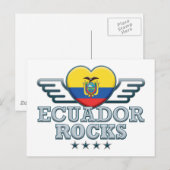 Ecuador Rocks v2 Postkarte (Vorne/Hinten)