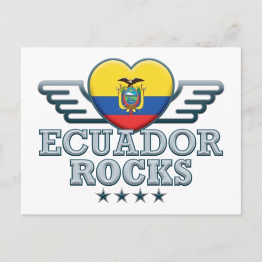 Ecuador Rocks v2 Postkarte (Vorderseite)