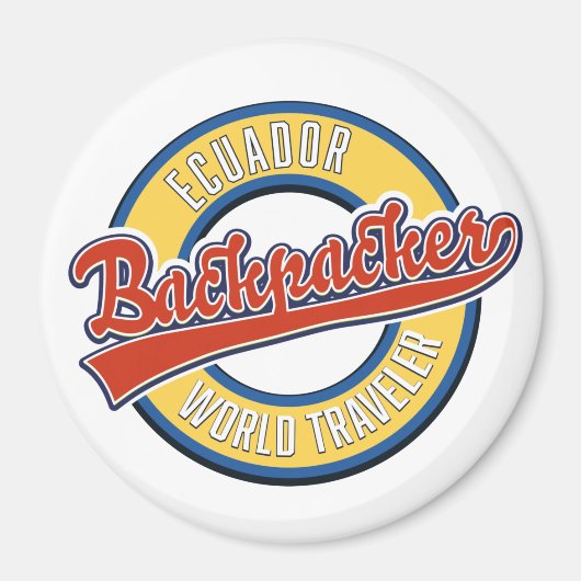 Ecuador - Rucksacktourenlogo Magnet (Vorne)