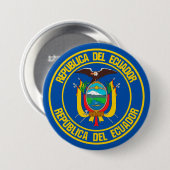 Ecuador-RundEmblem Button (Vorne & Hinten)