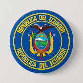 Ecuador-RundEmblem Button (Vorderseite)