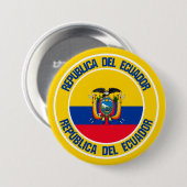 Ecuador-RundEmblem Button (Vorne & Hinten)