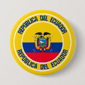 Ecuador-RundEmblem Button (Vorderseite)