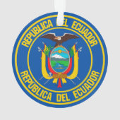Ecuador-RundEmblem Ornament (Rückseite)
