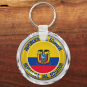 Ecuador-RundEmblem Schlüsselanhänger (Vorderseite)