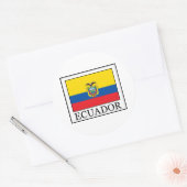 Ecuador Runder Aufkleber (Umschlag)