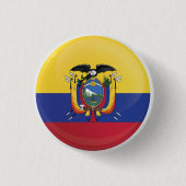 Ecuador-Rundsymbolflagge Button (Vorderseite)
