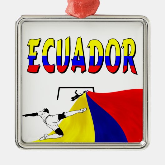 Ecuador Silbernes Ornament (Vorne)