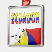 Ecuador Silbernes Ornament (Links)