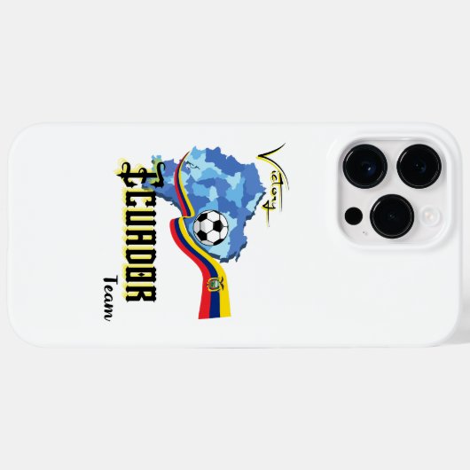 Ecuador Soccer Case-Mate iPhone Hülle (Rückseite (Horizontal))