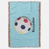 Ecuador Soccer Decke (Vorderseite Vertikal)