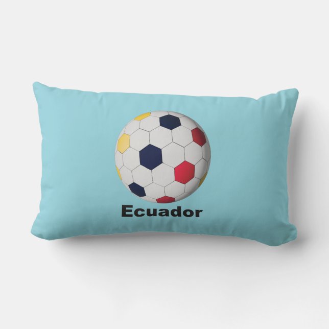 Ecuador Soccer Lendenkissen (Rückseite)
