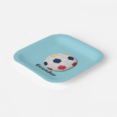 Ecuador Soccer Pappteller (Gewinkelt)