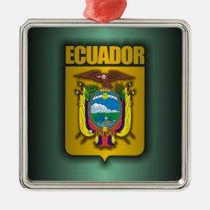 "Ecuador-Stahl " Silbernes Ornament