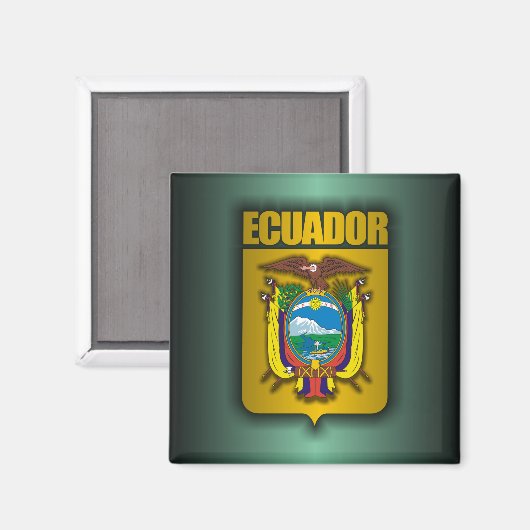 ‚Ecuador Steel‘ Magnet (Vorderseite/Rückseite)
