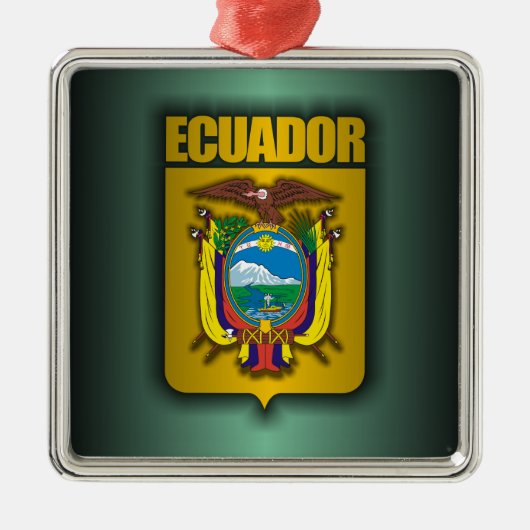 ‚Ecuador Steel‘ Silbernes Ornament (Vorne)