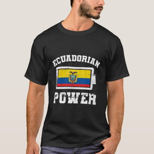 Ecuador Stolz Ecuadorianische Flagge hispanische B T-Shirt (Vorderseite)