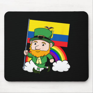 Ecuador Stolz Ecuadorianische Flagge St. Patricks Mousepad