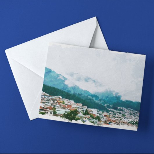 Ecuador Südamerika Bergsicht Postkarte