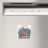 Ecuador Südamerika Souvenir 🗺️ Magnet (In Situ (Geschirrspüler))
