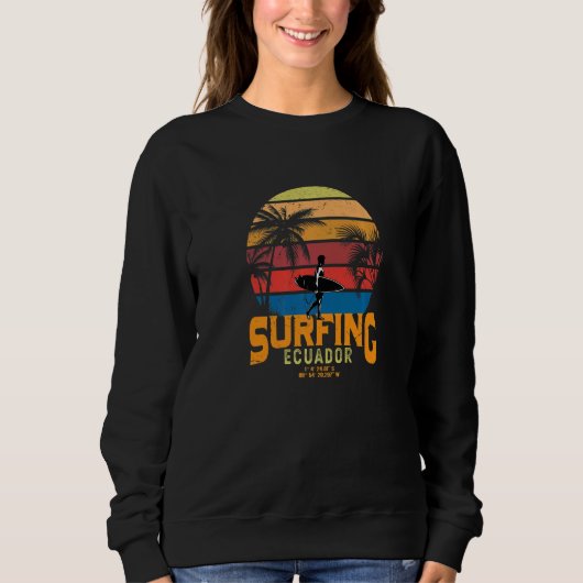 Ecuador Surfing 1 Sweatshirt (Vorderseite)