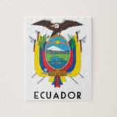 Ecuador - Symbol/Wappen/Flagge/Farben/Emblem Puzzle (Vertikal)