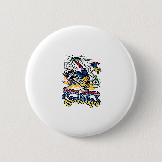 Ecuador Tor-Modus-Skelett-Stürmer-Nationen Dynamis Button (Vorderseite)