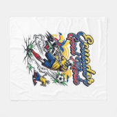 Ecuador Tor-Modus Skelett-Stürmer Nationen Dynamis Fleecedecke (Vorderseite (Horizontal))