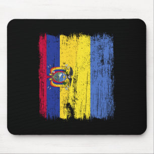 Ecuador Ukraine Halbflagge Ecuadorianischer Ukrain Mousepad