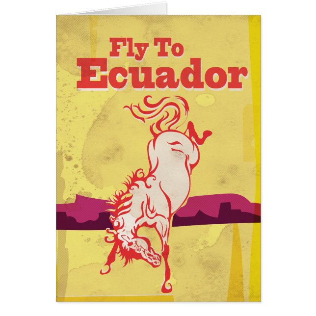 Ecuador Vintage Travel Poster (Vorne)