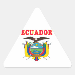 Ecuador-Wappen Entwürfe Dreieckiger Aufkleber
