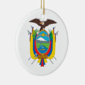 Ecuador-Wappen Keramik Ornament (Rechts)