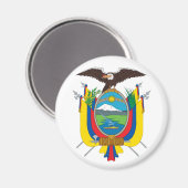 Ecuador-Wappen Magnet (Vorderseite/Rückseite)