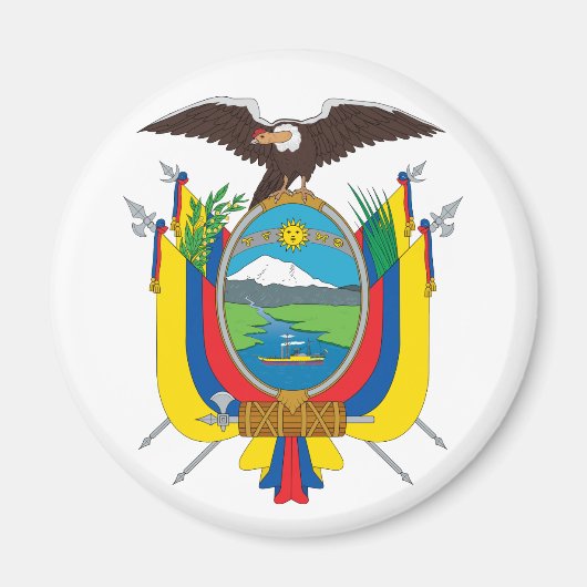 Ecuador-Wappen Magnet (Vorne)