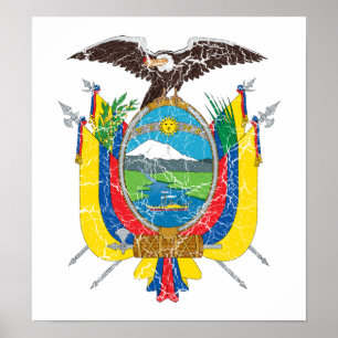 Ecuador-Wappen Poster