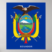 ECUADOR* Wappen-Poster Poster (Vorne)