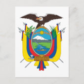 Ecuador-Wappen Postkarte (Vorderseite)
