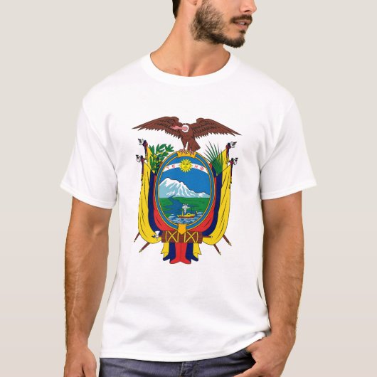 Ecuador-Wappen T - Shirt (Vorderseite)