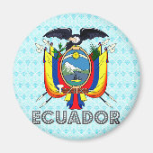 Ecuador-Wappenkatze Magnet (Vorne)