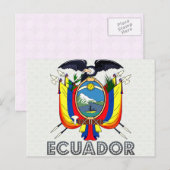 Ecuador-Wappenkatze Postkarte (Vorne/Hinten)