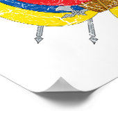 Ecuador-Wehrmantel Poster (Ecke)