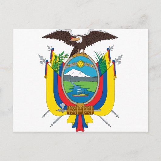 Ecuador-Wehrmantel Postkarte (Vorderseite)