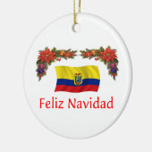 Ecuador-Weihnachten Keramikornament (Links)