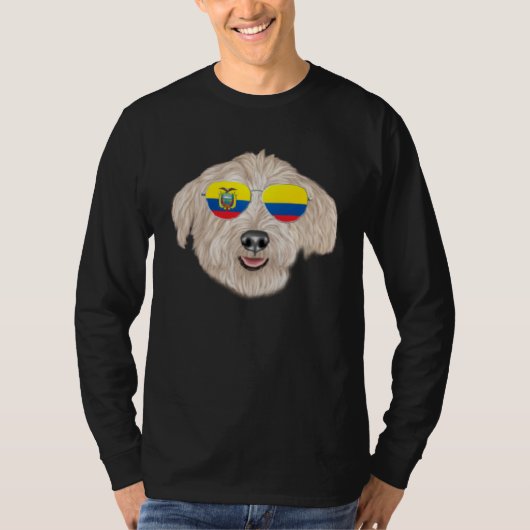 Ecuadorian Flag Glen of Imaal Terrier Dog Ecuador  T-Shirt (Vorderseite)
