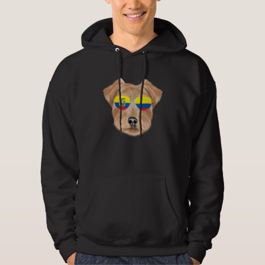 Ecuadorian Flag Norfolk Terrier Dog Ecuador Pocket Hoodie (Vorderseite)